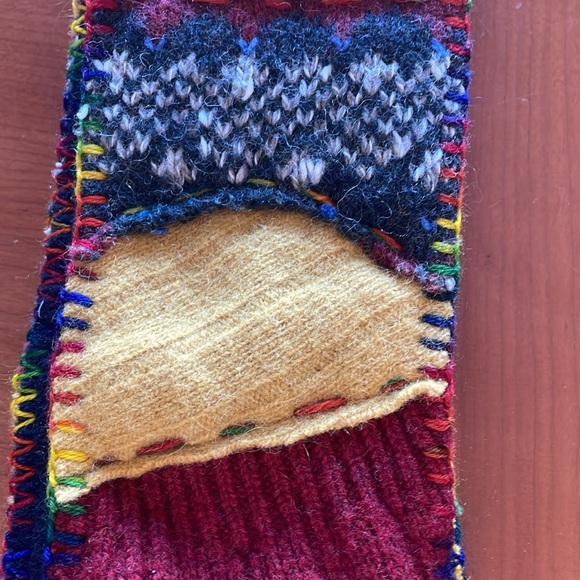 Colorful Patchwork Scarf - Picture 3 of 4